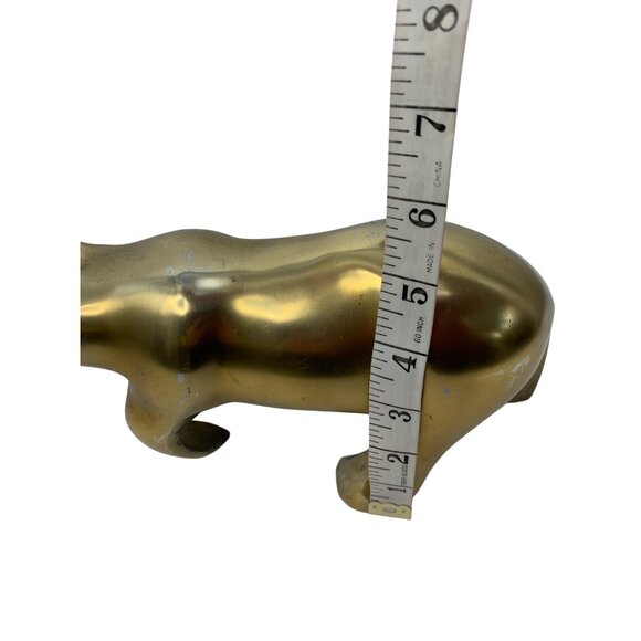 VTG Brass Bear Figurine Sculpture 10" x 6" Artisan Decor Collectible Art GIFT - Picture 5 of 13